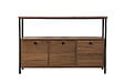 HABITAT ET JARDIN - Buffet en bois "Solace" - 120 x 30 x 77 cm - Marron - vignette