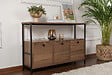 HABITAT ET JARDIN - Buffet en bois "Solace" - 120 x 30 x 77 cm - Marron - vignette