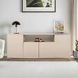 HABITAT ET JARDIN - Console en bois "Arista" 180 x 44,5 x 75 cm - Vison - vignette