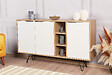 HABITAT ET JARDIN - Console en bois "Clara" 142 x 35,6 x 83 cm - Chêne - vignette