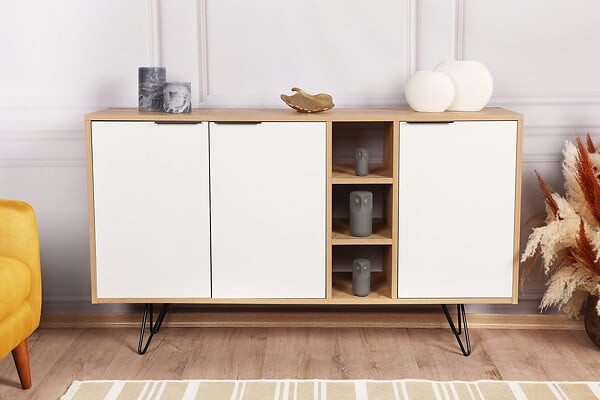 HABITAT ET JARDIN - Console en bois "Clara" 142 x 35,6 x 83 cm - Chêne - large