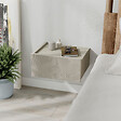 HABITAT ET JARDIN - Table de chevet en bois "Onda" - 38 x 31 x 18 cm - Beige - vignette