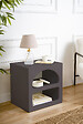 HABITAT ET JARDIN - Table de chevet en bois "Lorin" - 50 x 40 x 50 cm - Gris anthracite - vignette