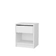 HABITAT ET JARDIN - Table de chevet en bois "Sheridan" - 45 x 40 x 53 cm - Blanc - vignette