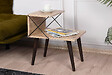 HABITAT ET JARDIN - Table de chevet en bois "Cross" 50 x 40 x 55 cm - Pin - vignette