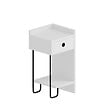 HABITAT ET JARDIN - Table de chevet droite en bois "Sirius" - 32 x 30 x 61 cm - Blanc - vignette