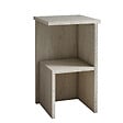 HABITAT ET JARDIN - Table de chevet en bois "Roisin" - 30 x 30 x 50 cm - Travertin - vignette