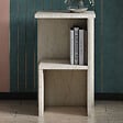 HABITAT ET JARDIN - Table de chevet en bois "Roisin" - 30 x 30 x 50 cm - Travertin - vignette
