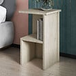 HABITAT ET JARDIN - Table de chevet en bois "Roisin" - 30 x 30 x 50 cm - Travertin - vignette