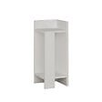 HABITAT ET JARDIN - Table de chevet en bois "Elos Right" - 25 x 27 x 60 cm - Blanc - vignette