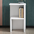 HABITAT ET JARDIN - Table de chevet en bois "Roisin" - 30 x 30 x 50 cm - Blanc - vignette