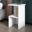 HABITAT ET JARDIN - Table de chevet en bois "Roisin" - 30 x 30 x 50 cm - Blanc - vignette