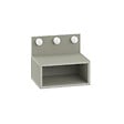 HABITAT ET JARDIN - Table de chevet avec ampoule en bois "Treo" - 40 x 30 x 34 cm - Gris - vignette