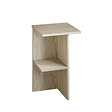HABITAT ET JARDIN - Table de chevet en bois "Leray" - 36 x 36 x 60 cm - Travertin - vignette