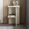 HABITAT ET JARDIN - Table de chevet en bois "Leray" - 36 x 36 x 60 cm - Travertin - vignette