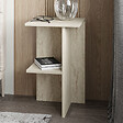 HABITAT ET JARDIN - Table de chevet en bois "Leray" - 36 x 36 x 60 cm - Travertin - vignette