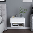 HABITAT ET JARDIN - Table de chevet en bois "Jamot" - 45 x 29 x 32 cm - Blanc - vignette