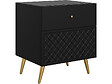 HABITAT ET JARDIN - Table de chevet "Temerra " 50 x 42 x 57 cm - Noir - vignette