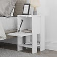HABITAT ET JARDIN - Table de chevet en bois "Ema" 30 x 30 x 55 cm - Blanc - vignette