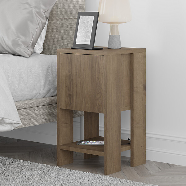 HABITAT ET JARDIN - Table de chevet en bois "Ema" 30 x 30 x 55 cm - Hitit - large