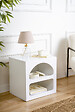 HABITAT ET JARDIN - Table de chevet en bois "Lorin" 50 x 40 x 50 cm - Blanc - vignette