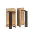 HABITAT ET JARDIN - Lot de 2 tables de chevet en bois "Elos" - 25 x 27 x 60 cm - Marron - vignette