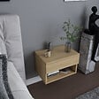 HABITAT ET JARDIN - Table de chevet en bois "Jamot" - 45 x 29 x 32 cm - Beige - vignette