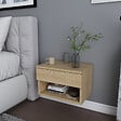HABITAT ET JARDIN - Table de chevet en bois "Jamot" - 45 x 29 x 32 cm - Beige - vignette