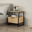 HABITAT ET JARDIN - Table de chevet en bois "Pal" - 45 x 40 x 50 cm - Beige - vignette