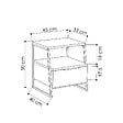 HABITAT ET JARDIN - Table de chevet en bois "Pal" - 45 x 40 x 50 cm - Blanc - vignette
