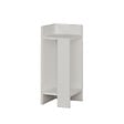 HABITAT ET JARDIN - Table de chevet en bois "Elos Left" - 25 x 27 x 60 cm - Blanc - vignette