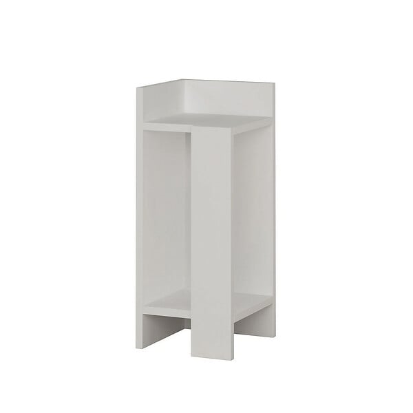 HABITAT ET JARDIN - Table de chevet en bois "Elos Left" - 25 x 27 x 60 cm - Blanc - large