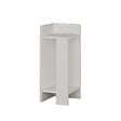 HABITAT ET JARDIN - Table de chevet en bois "Elos Left" - 25 x 27 x 60 cm - Blanc - vignette