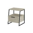 HABITAT ET JARDIN - Table de chevet en bois "Pal" - 45 x 40 x 50 cm - Travertin - vignette