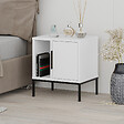 HABITAT ET JARDIN - Table de chevet en bois "Glynn" - 45 x 35 x 50 cm - Blanc - vignette