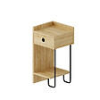 HABITAT ET JARDIN - Table de chevet gauche en bois "Sirius" - 32 x 30 x 61 cm - Beige - vignette
