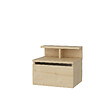 HABITAT ET JARDIN - Table de chevet murale en bois "Alice" - 40 x 32 x 35 cm - Beige - vignette