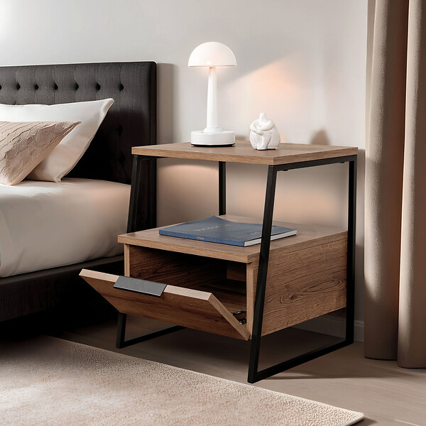 HABITAT ET JARDIN - Table de chevet en bois "Pal" 45 x 40 x 50 cm - Hitit - large