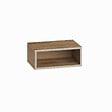HABITAT ET JARDIN - Table de chevet avec éclairage LED en bois "Brik" - 45 x 30 x 18 cm - Marron - vignette