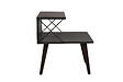 HABITAT ET JARDIN - Table de chevet en bois "Cross" 50 x 40 x 55 cm - Anthracite - vignette