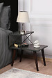 HABITAT ET JARDIN - Table de chevet en bois "Cross" 50 x 40 x 55 cm - Anthracite - vignette