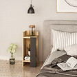 HABITAT ET JARDIN - Table de chevet en bois "Elos Left" - 25 x 27 x 60 cm - Beige - vignette