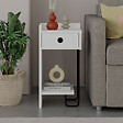 HABITAT ET JARDIN - Table de chevet en bois "Sirius" - 32 x 30 x 61 cm - Blanc - vignette