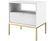 HABITAT ET JARDIN - Table de chevet en bois "Tunis" - Blanche - vignette