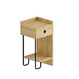 HABITAT ET JARDIN - Table de chevet en bois "Sirius" 32 x 30 x 61 cm - Chêne - vignette