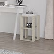 HABITAT ET JARDIN - Table de chevet en bois "Lonie" 30 x 30 x 55 cm - Travertin - vignette