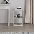 HABITAT ET JARDIN - Table de chevet en bois "Lonie" 30 x 30 x 55 cm - Travertin - vignette