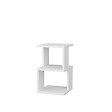 HABITAT ET JARDIN - Table de chevet en bois "Carter" - 30 x 30 x 49 cm - Blanc - vignette