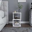 HABITAT ET JARDIN - Table de chevet en bois "Carter" - 30 x 30 x 49 cm - Blanc - vignette