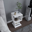HABITAT ET JARDIN - Table de chevet en bois "Carter" - 30 x 30 x 49 cm - Blanc - vignette